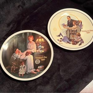 Norman Rockwell Collectible Mother’s day plates years 1990 & 1991